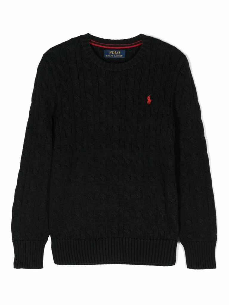 RALPH LAUREN LS CABLE CN-TOPS-SWEATER