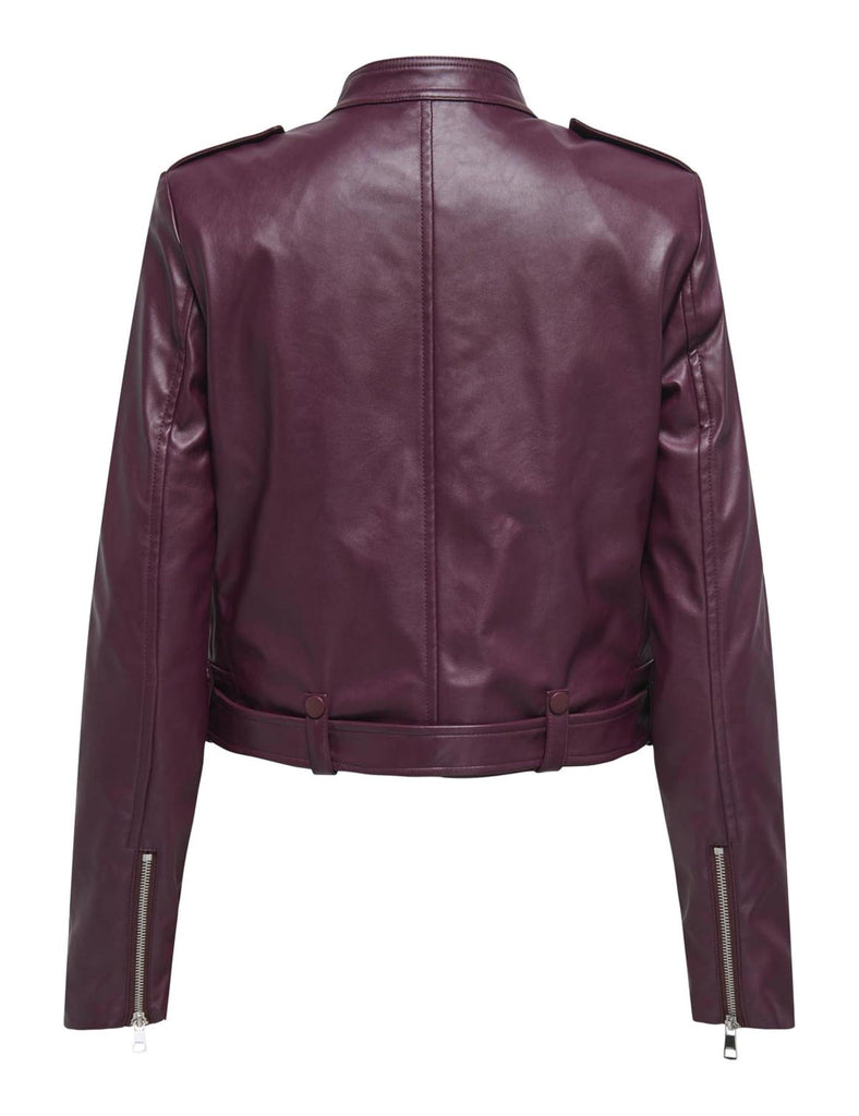 ONLY ONLSADIE FAUX LEATHER JACKET CC OTW