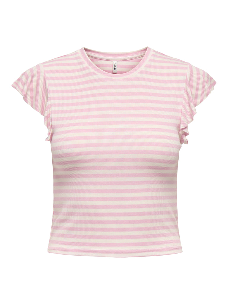 ONLY ONLBELIA S/L FRILL TOP BOX JRS