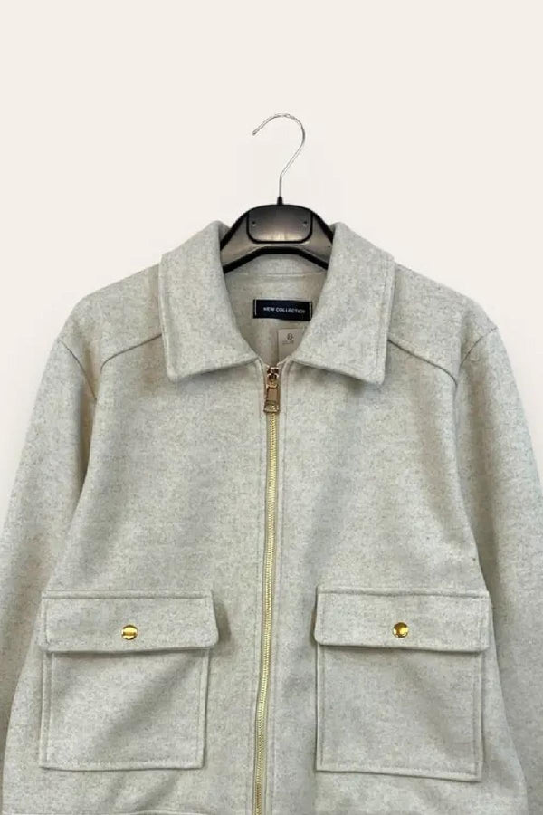 LOVEme Bomber con zip e tasche frontali