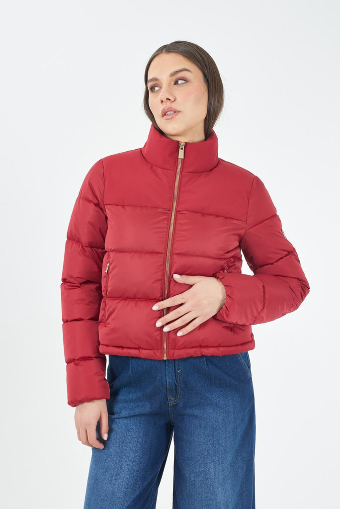 YES ZEE GIUBBINO DONNA CROP,OVER CON PARTI IN SOFTSHELL