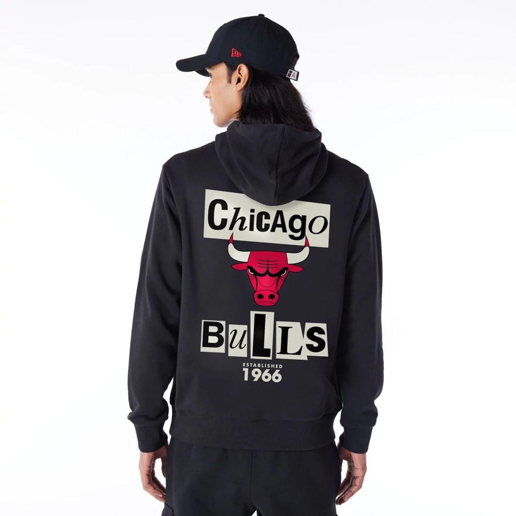 NEW ERA NEWSPAPER GRAPHIC HOODIE CHIBUL  BLKFDR