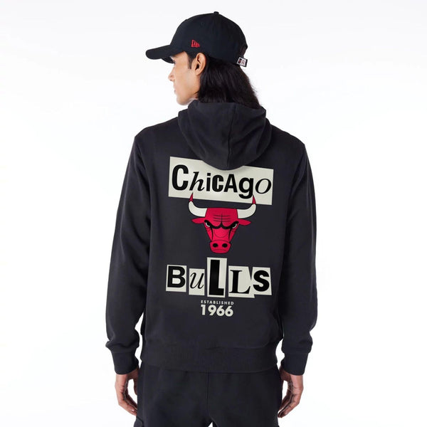 NEW ERA NEWSPAPER GRAPHIC HOODIE CHIBUL  BLKFDR