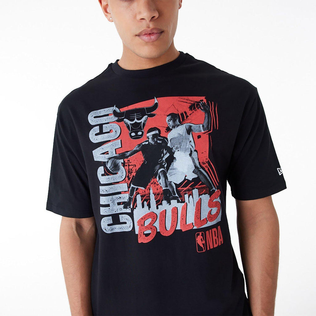NEW ERA NBA PLAYER GRAPHIC OS TEE CHIBUL  BLKFDR