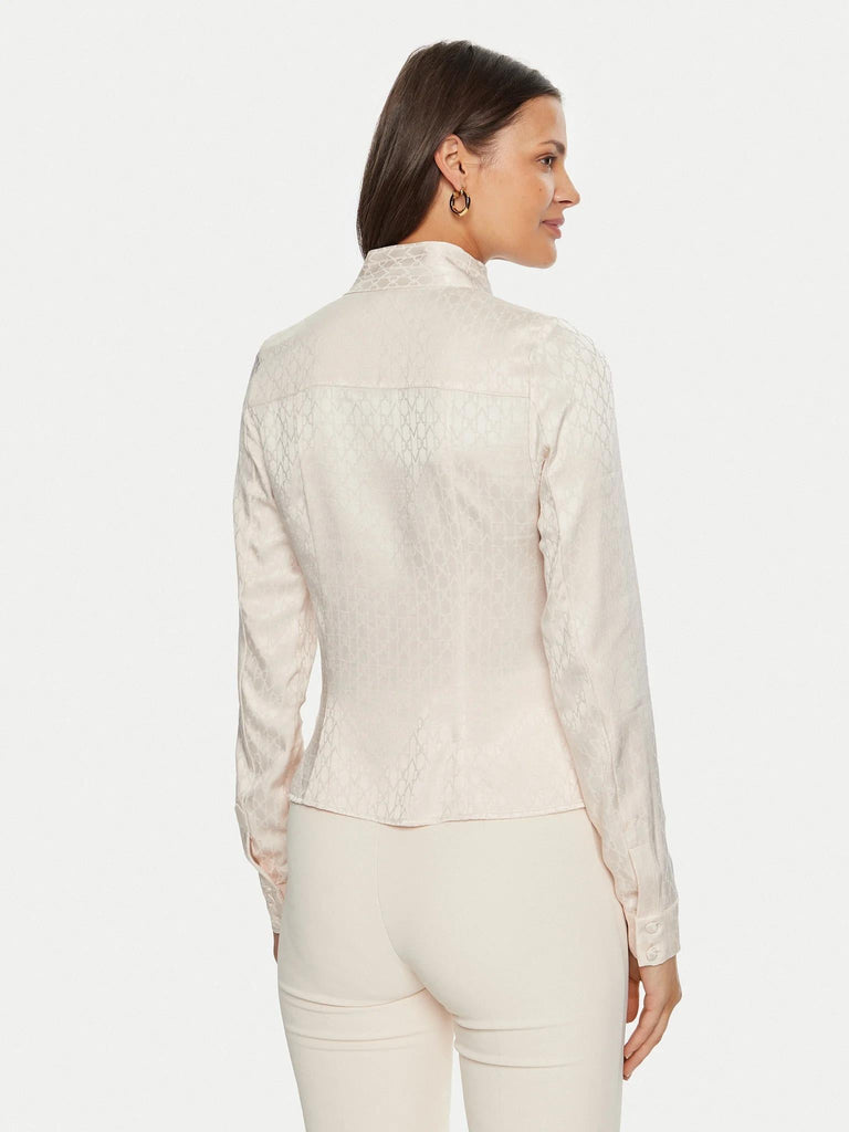 GUESS MARCIANO AMALIA TIE NECK BLOUSE