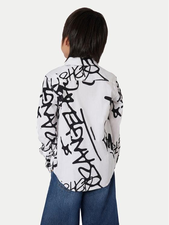 GUESS STRETCH POPLIN ADJ. LS SHIRT