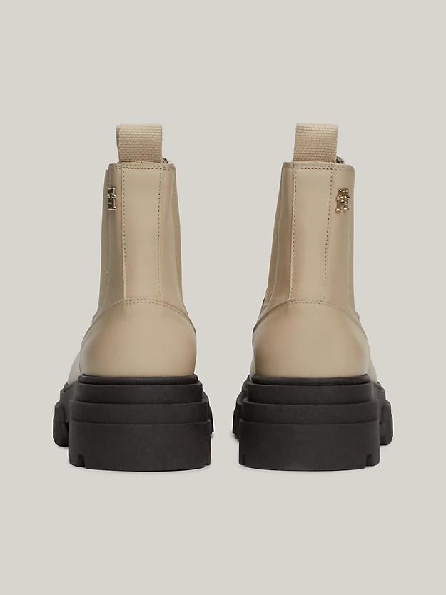 TOMMY HILFIGER COMBAT LEATHER LOW C