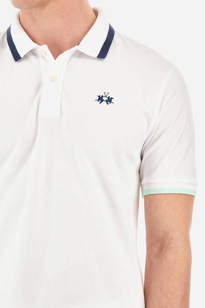 LA MARTINA MAN POLO S/S PIQUET STRETCH