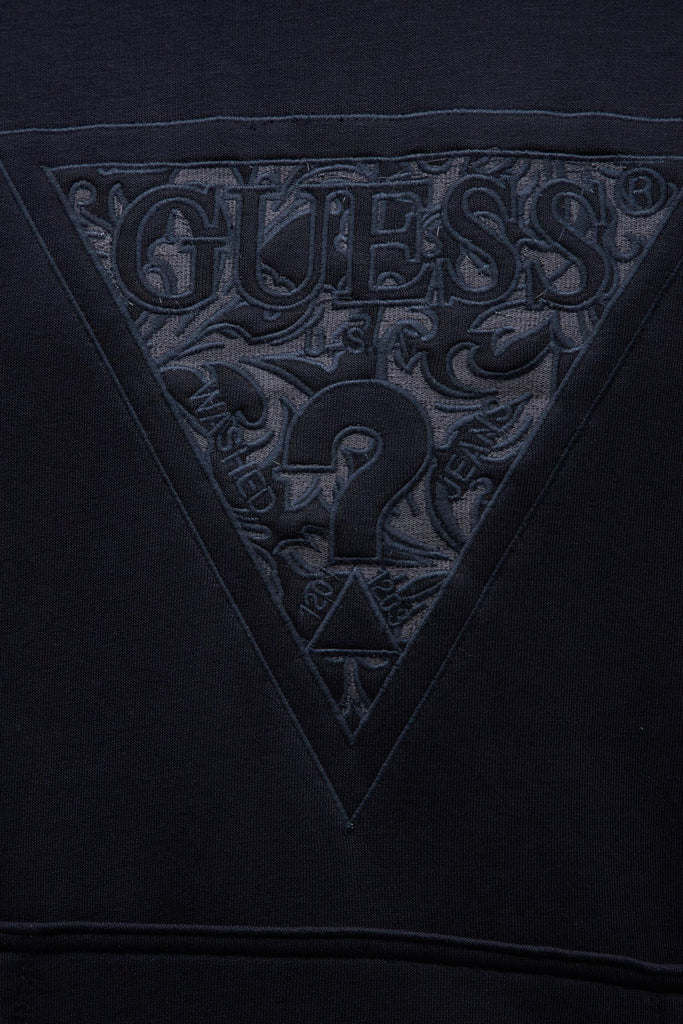 GUESS EMBROIDERED TRIANGLE HOODIE SW