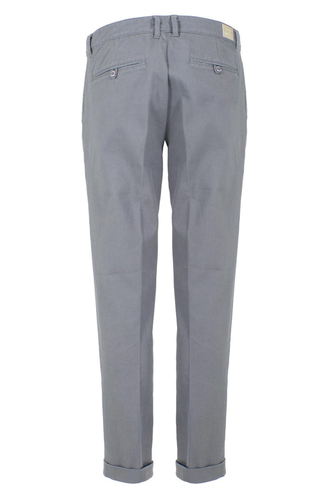 YES ZEE PANTALONE UOMO CHINOS PINCES, CAVIGLIA RISVOLTO