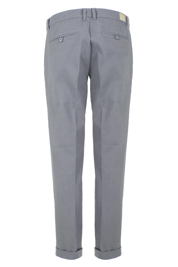 YES ZEE PANTALONE UOMO CHINOS PINCES, CAVIGLIA RISVOLTO