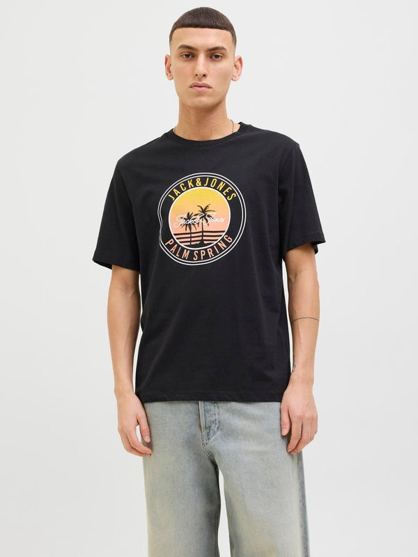 JACK AND JONES JJPALM TEE SS CREW NECK LN