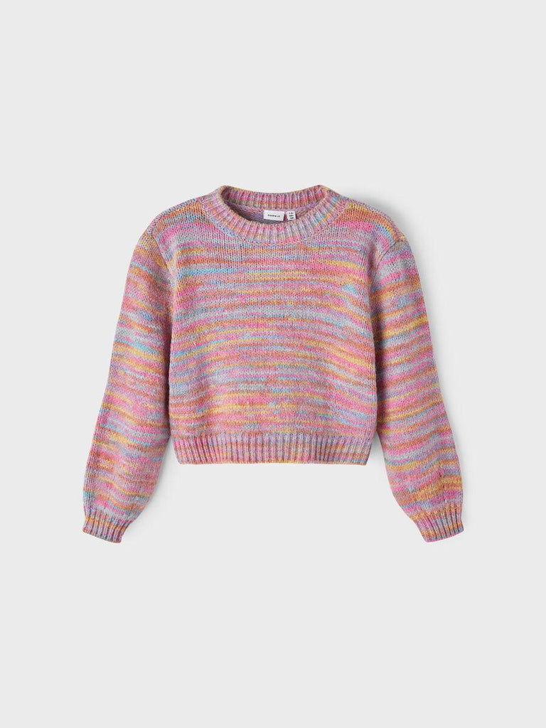 NAME.IT NKFLYDA LS SHORT O-NECK KNIT