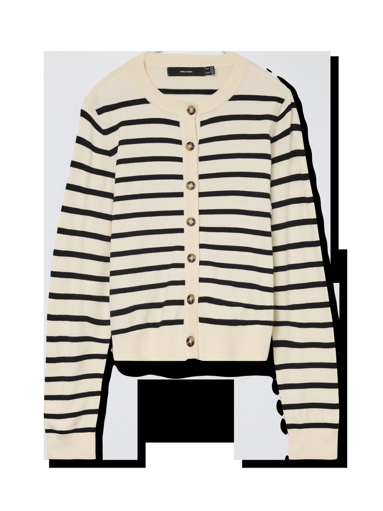VERO MODA VMSABA PLAIN LS O-NECK CARDIGAN NOOS