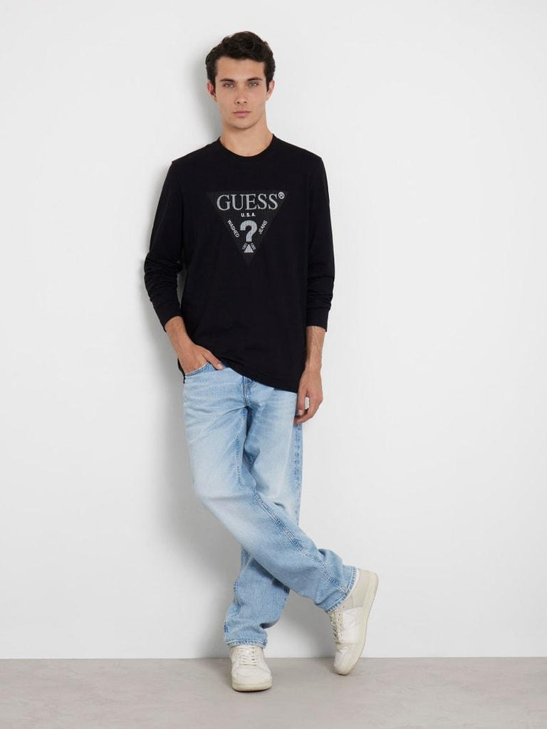 GUESS LS CN TRIANGLE TEE