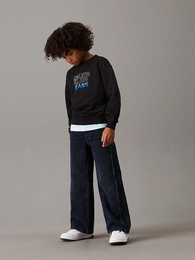 CALVIN KLEIN JEANS GRADIENT FLOCK LOGO CN