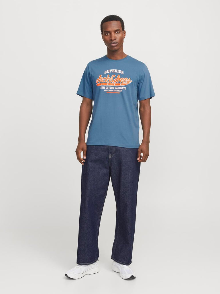 JACK AND JONES JJELOGO TEE SS O-NECK 2 COL SS25 SN