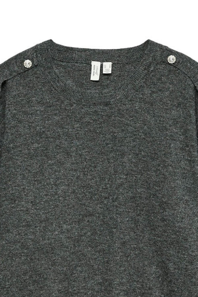 VERO MODA VMJOYA LS O-NECK BUTTON PULLOVER BTQ