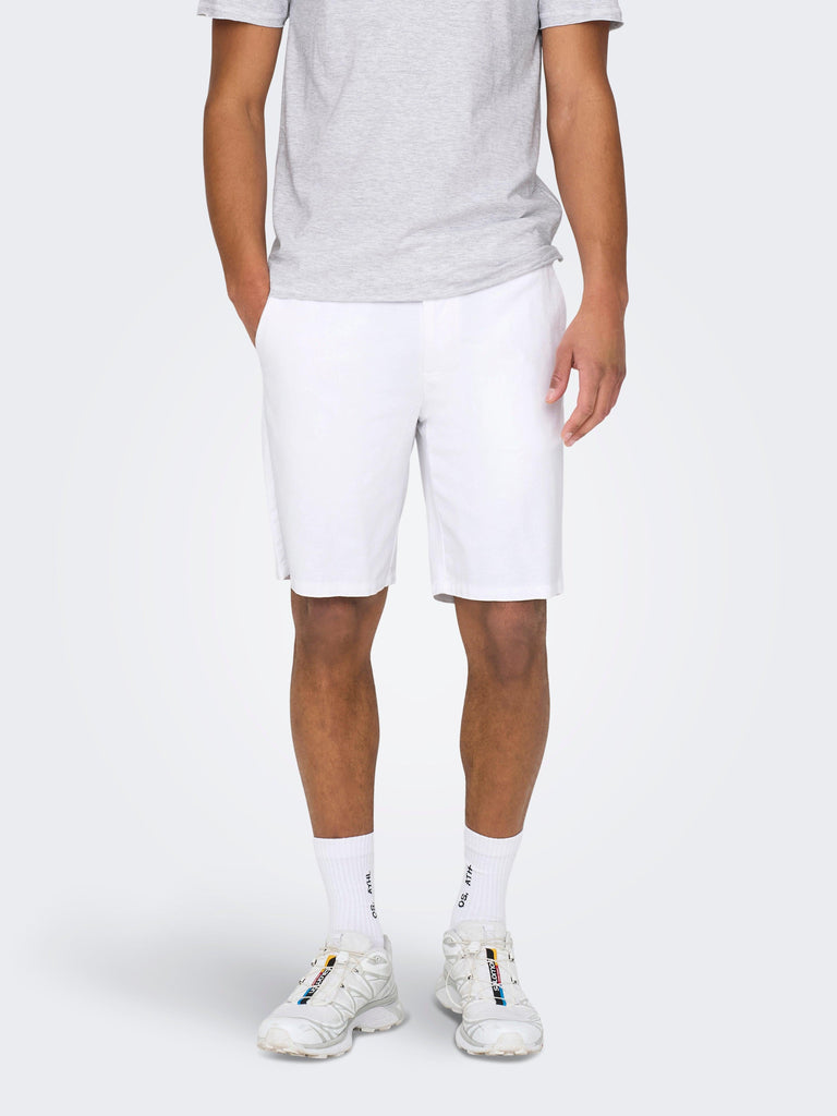 ONLY&SONS ONSMARK 0011 COTTON LINEN SHORTS NOOS