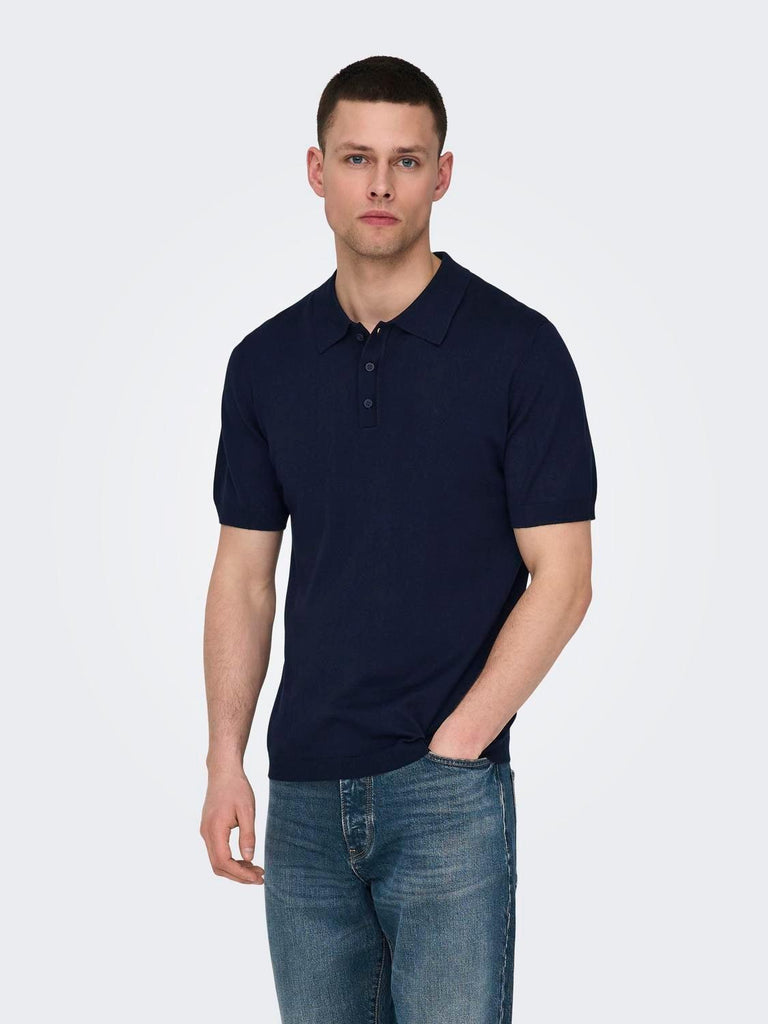 ONLY&SONS ONSWYLER LIFE REG 14 SS POLO KNIT NOOS