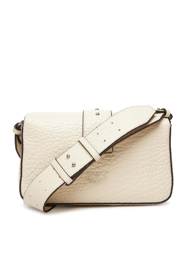 PINKO LOVE ONE MINI SLOUCHY FL PELLE