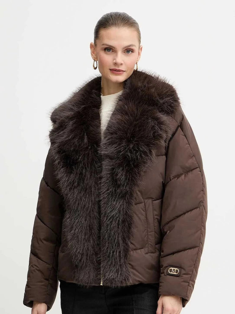 GUESS MARCIANO ESTELLA PADDED JACKET WITH FUR