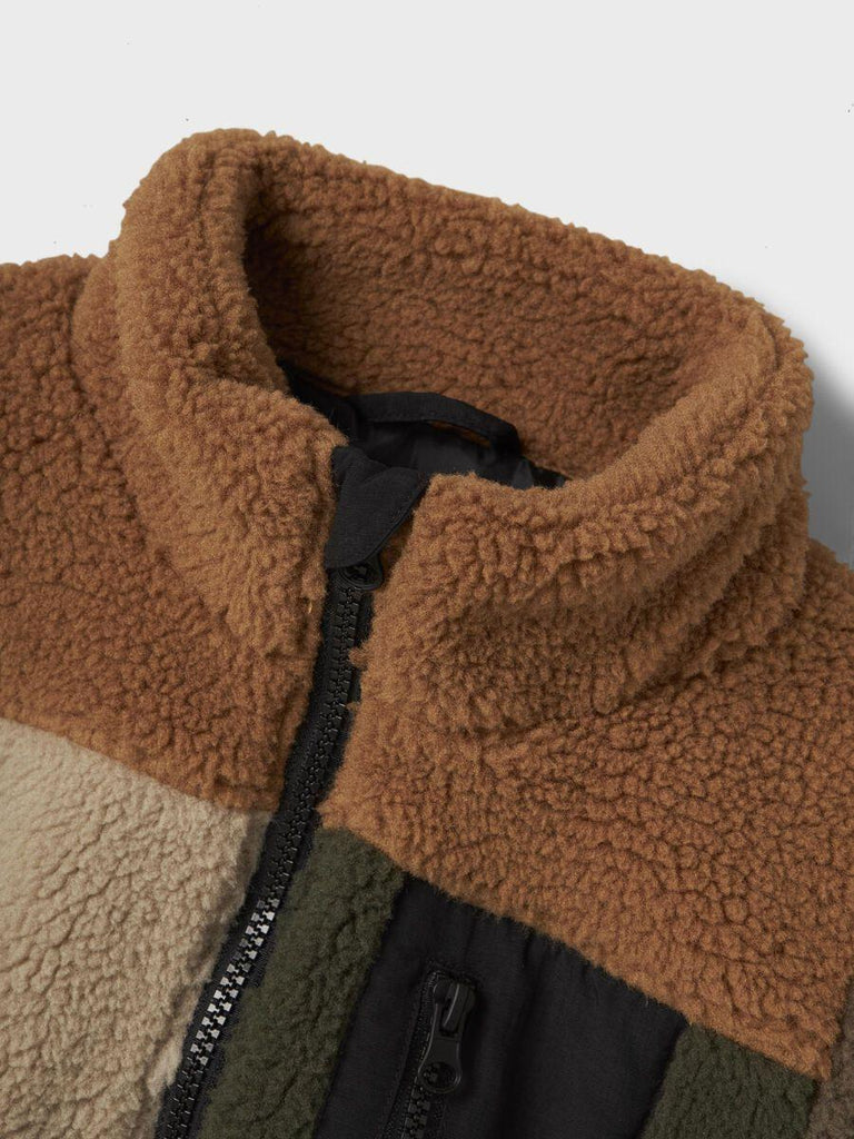 NAME.IT NMMMONICO TEDDY JACKET BLOCK