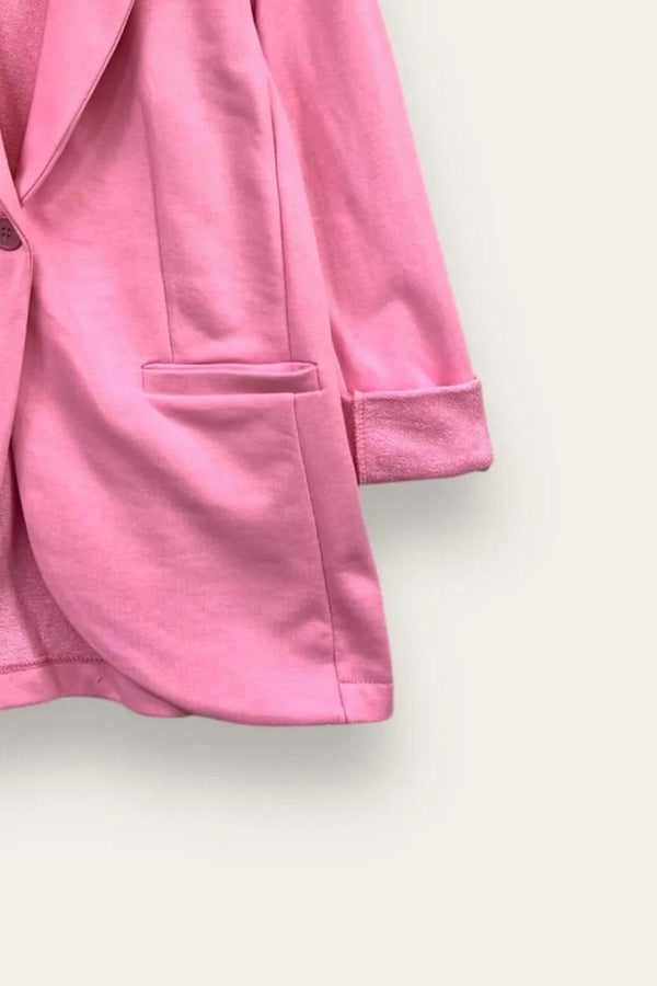 LOVEme Giacca in felpa con un bottone