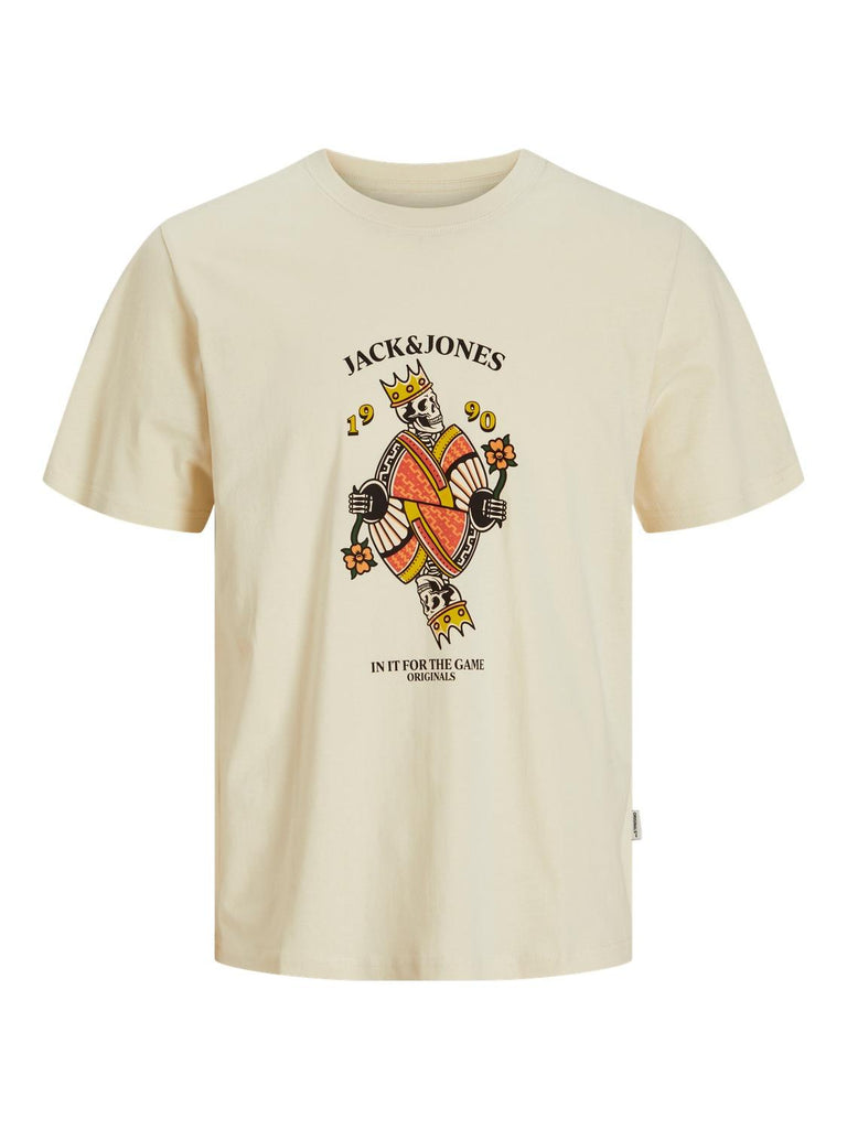 JACK AND JONES JORANATOMY SKULL TEE SS CREW NECK SN