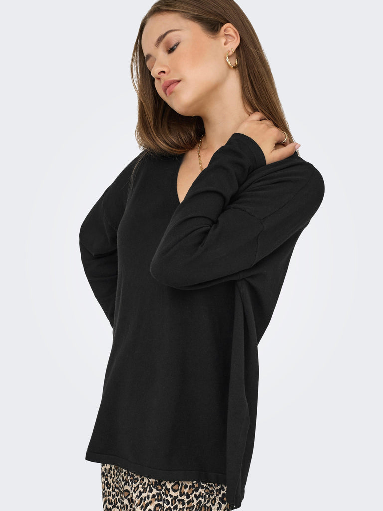 ONLY ONLAMALIO LIFE LS V-NECK KNT