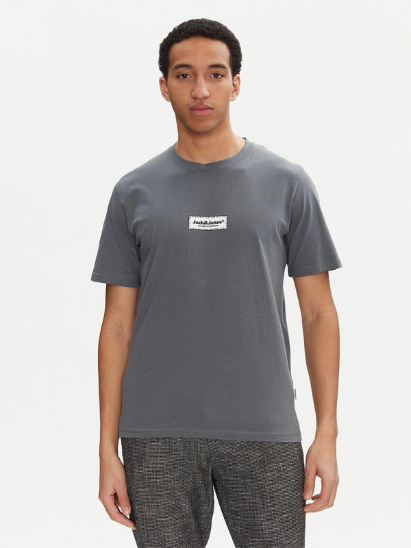 JACK AND JONES JORSPLIT FAKESTITCH BRANDING TEE SS C LN