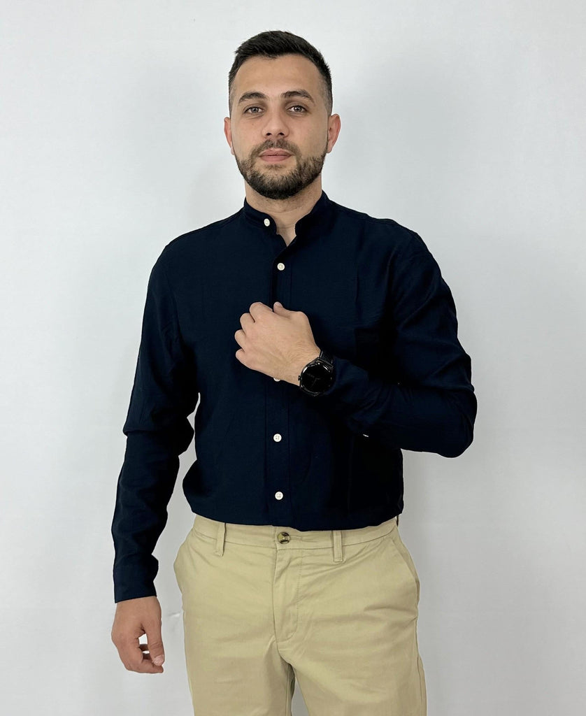 JACK AND JONES JORMARSHALL BAND SHIRT LS