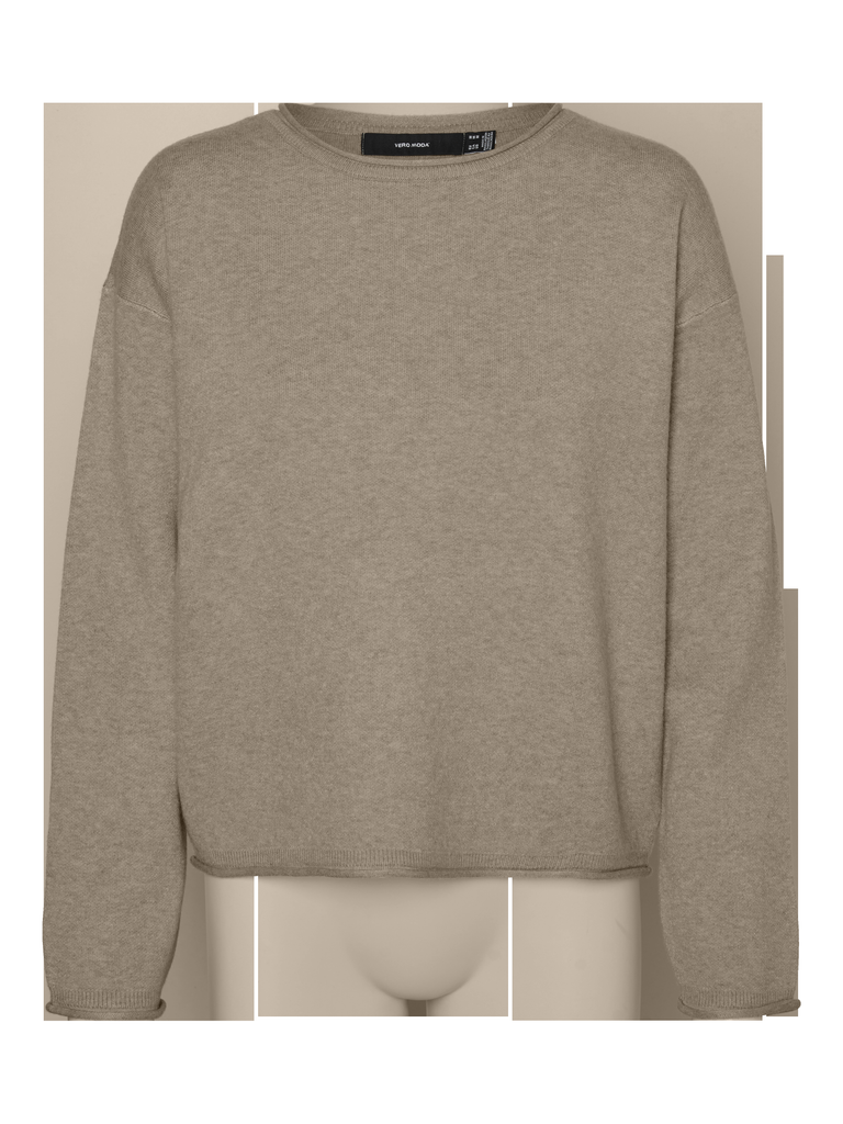 VERO MODA VMGOLD ROLL LS O-NECK PULLOVER GA