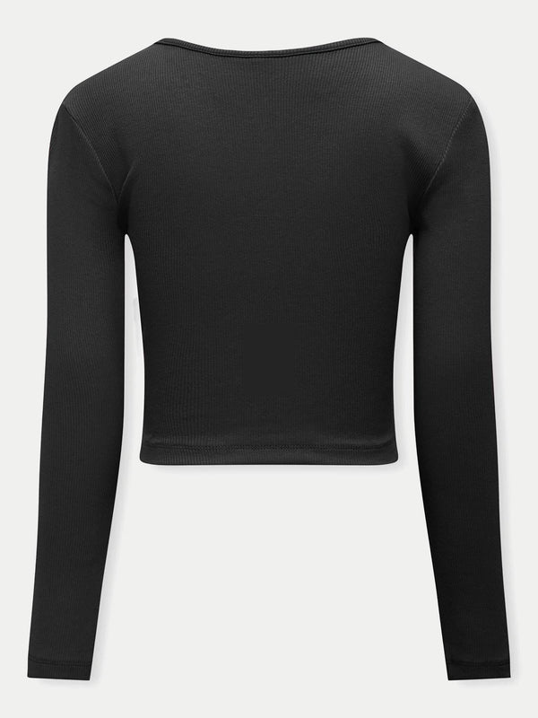 ONLY KIDS KOGNESSA LIFE L/S CUT OUT TOP BOX JRS