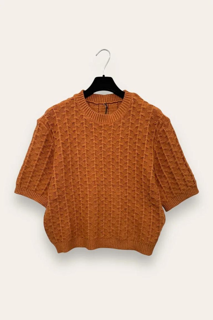 LOVEme Maglia lavorata mezza manica