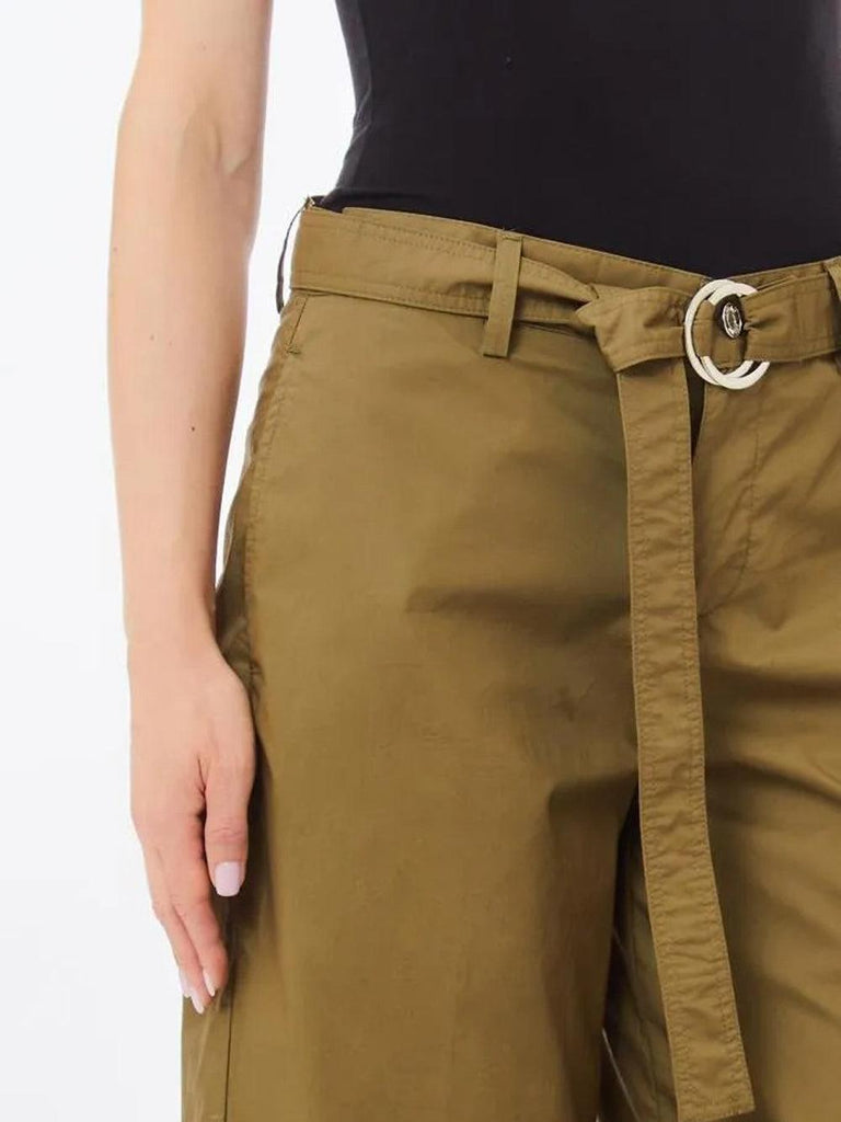 LIU JO PANT.CROPPED BELT REG.W.