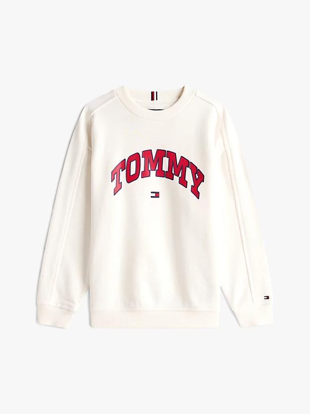 TOMMY HILFIGER VARSITY RAISED PRINT SWEATSHIR