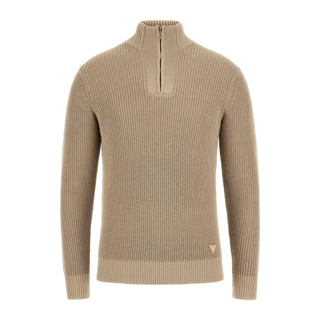 GUESS HEADLEY HALF ZIP MOCK SWEATER