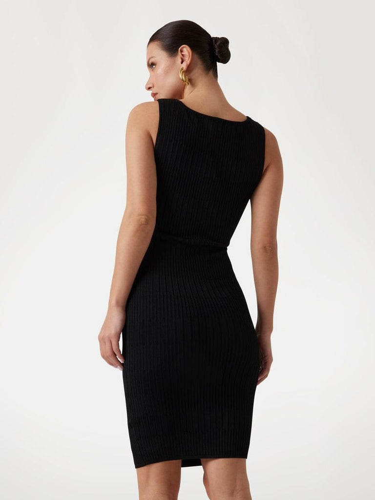 GUESS MARCIANO JANET RIBBED SL DRESS SWTR