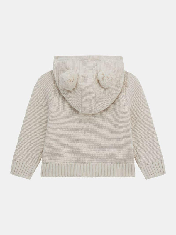 GUESS HOODED LS SWEATER W/ZIP