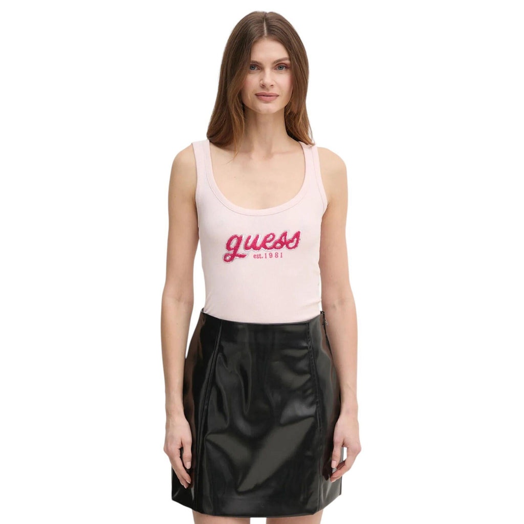GUESS CHENILLE LOGO TANK T