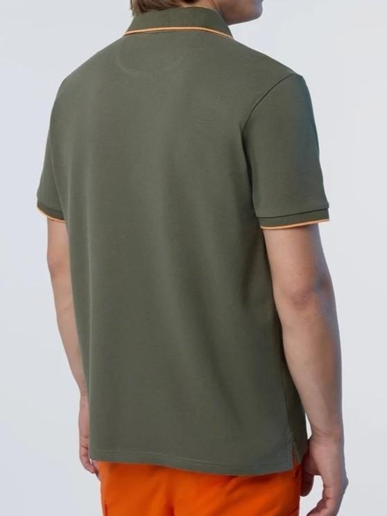 NORTH SAILS POLO SHORT SLEEVE COLLAR W/STRIPED IN CONTRAST