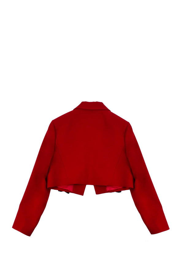 ELISABETTA FRANCHI La Mia Bambina GIACCA CORTA IN CREPE CON FIOC