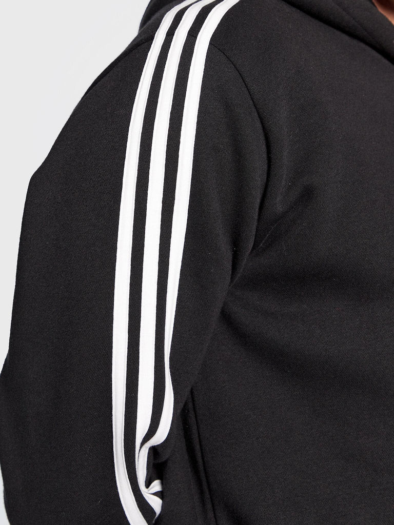 ADIDAS ORIGINALS 3-STRIPES HOODY     BLACK