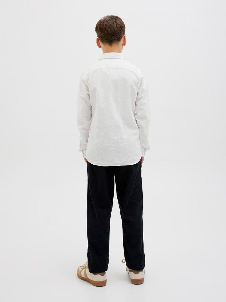 JACK JONES KIDS JJEBREEZE LINEN BLEND SHIRT LS SN JNR