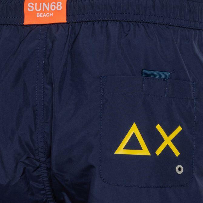 SUN68 SWIM PANT WITH MACRO LOGO ON FRONT