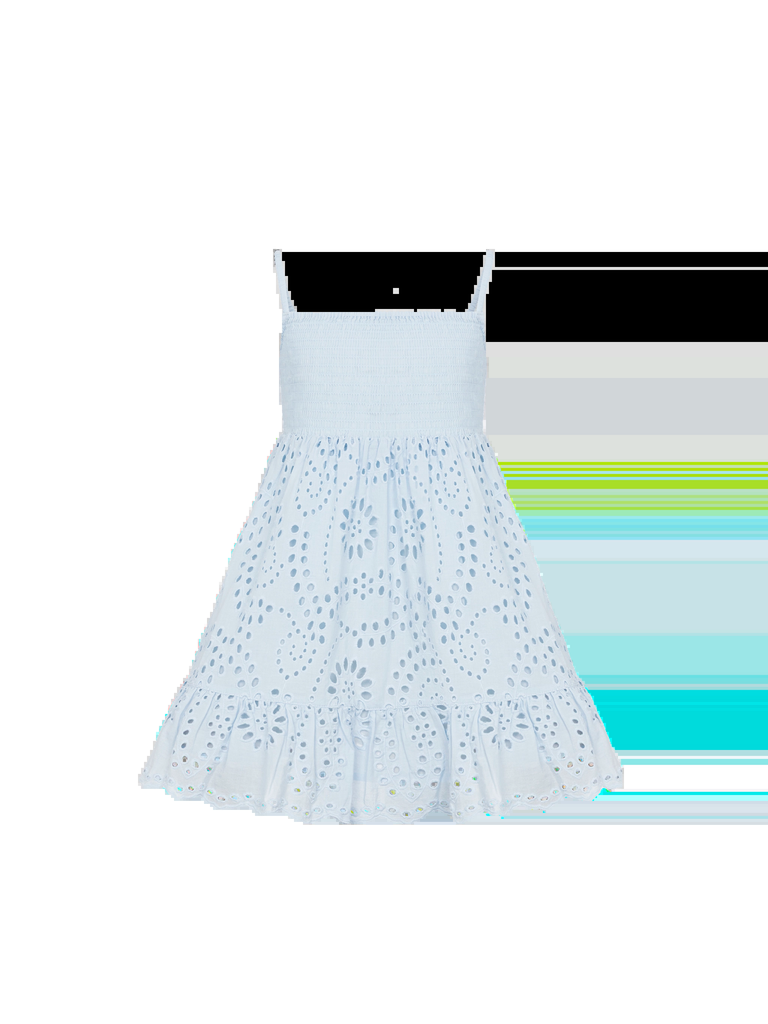 MC2 SAINT BARTH GIRL SHIRRED SHORT DRESS