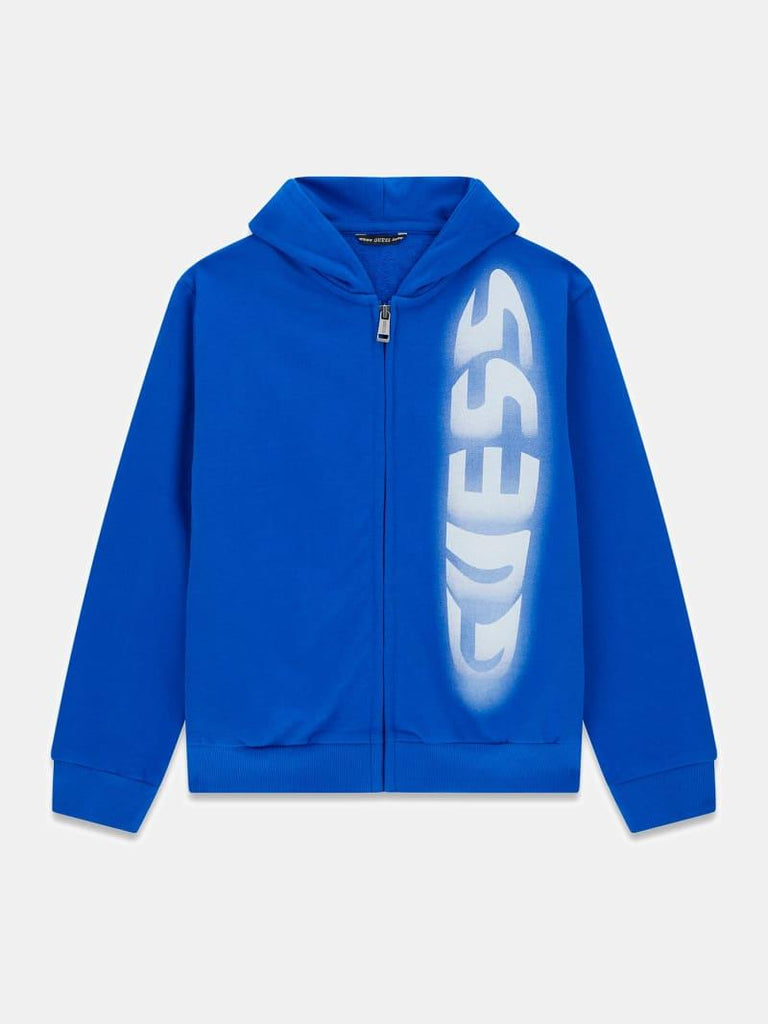 GUESS HOODED LS ACTIVE TOP W/ZIP