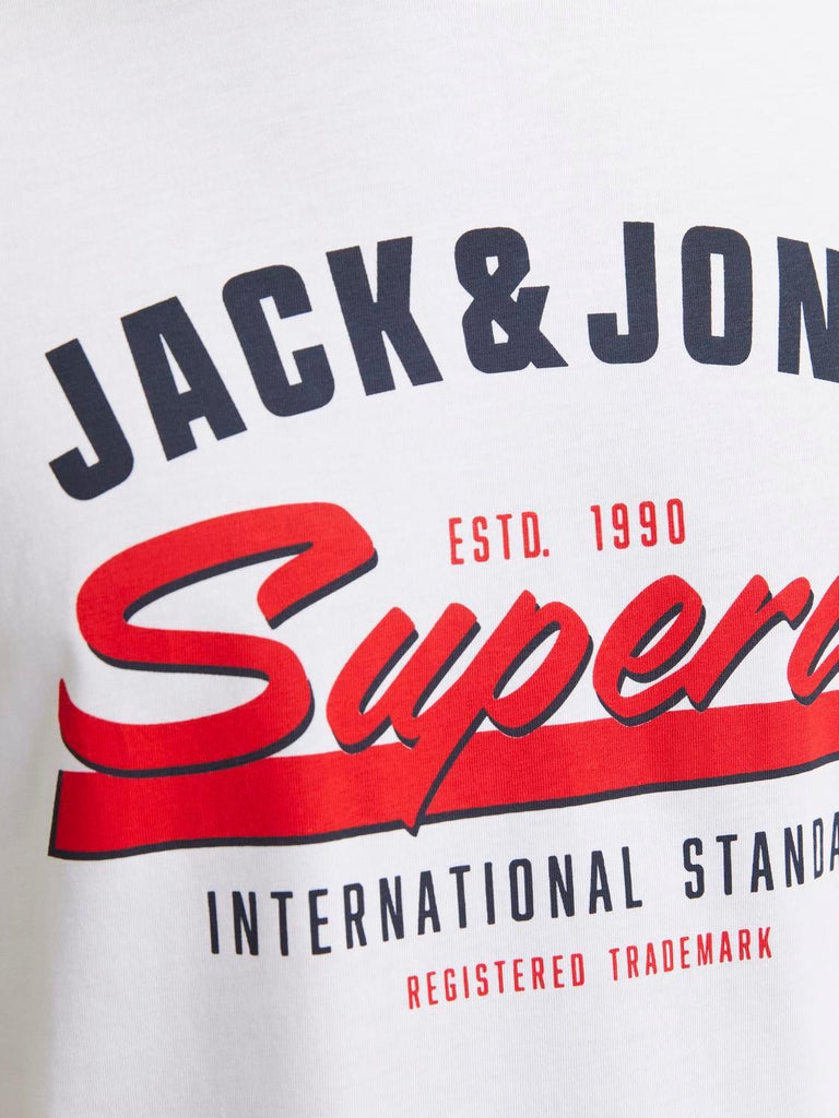 JACK AND JONES JJELOGO TEE SS O-NECK 2 COL SS25 SN