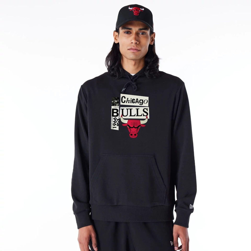 NEW ERA NEWSPAPER GRAPHIC HOODIE CHIBUL  BLKFDR
